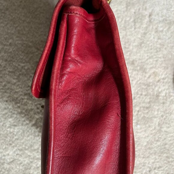 Vintage Red Coach Willis Bag - Picture 6 of 9